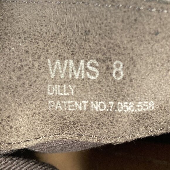 Report Dilly Gray Western‎ Ankle Boots, Size 8, Faux Suede, Side Zip, Braid Trim - Picture 8 of 9